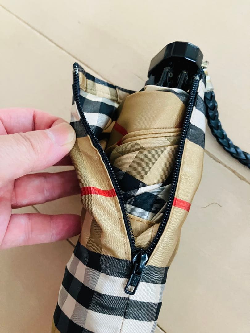 バーバリーズ折りたたみ傘　ノバチェック柄　美品