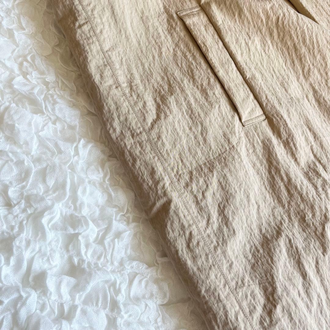 【美品✨】フィルマム firmum コットン×ナイロンノーカラージャケット