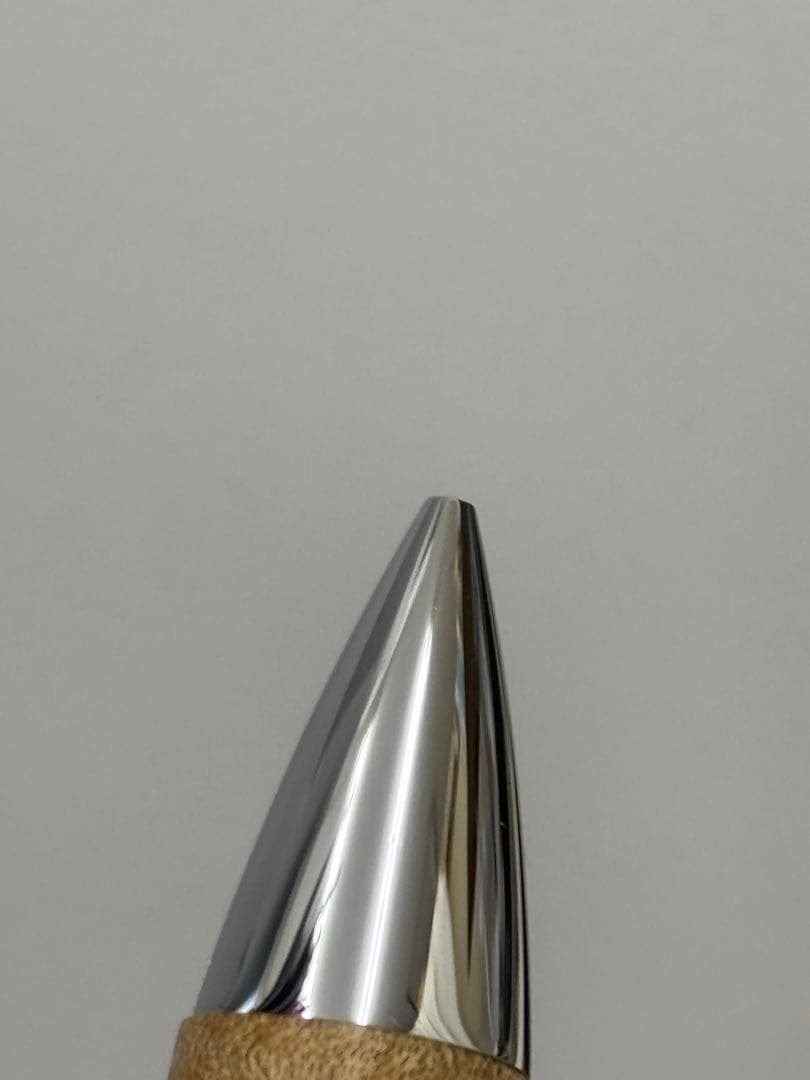 美品 工房楔 楓 ちぢみ杢 0.5 シャープペンシル 固定式口金付き
