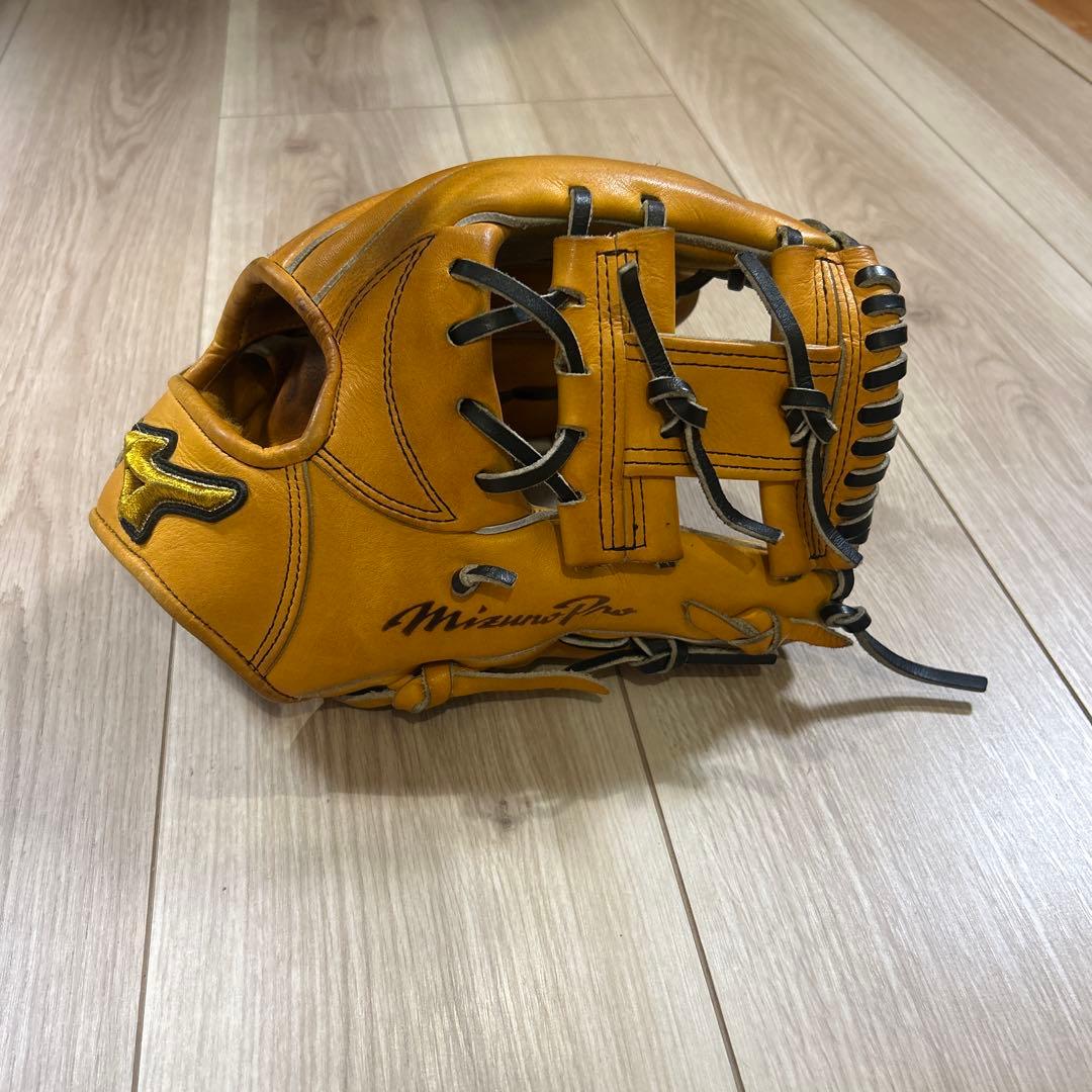 Mizuno 硬式グローブ ミズノプロ左手用 オレンジ