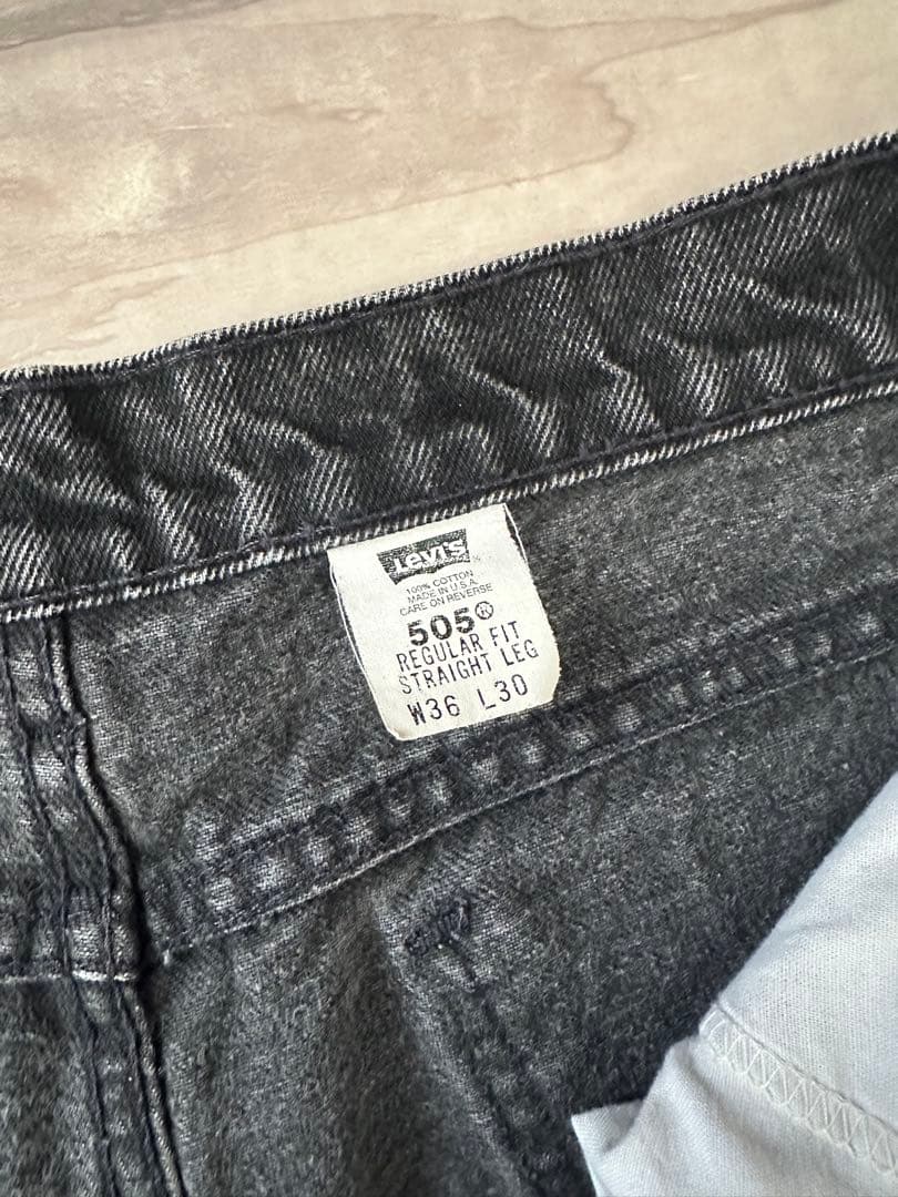 【フェード◎/サイズ◎】 90s USA製 Levi’s 505 ブラック