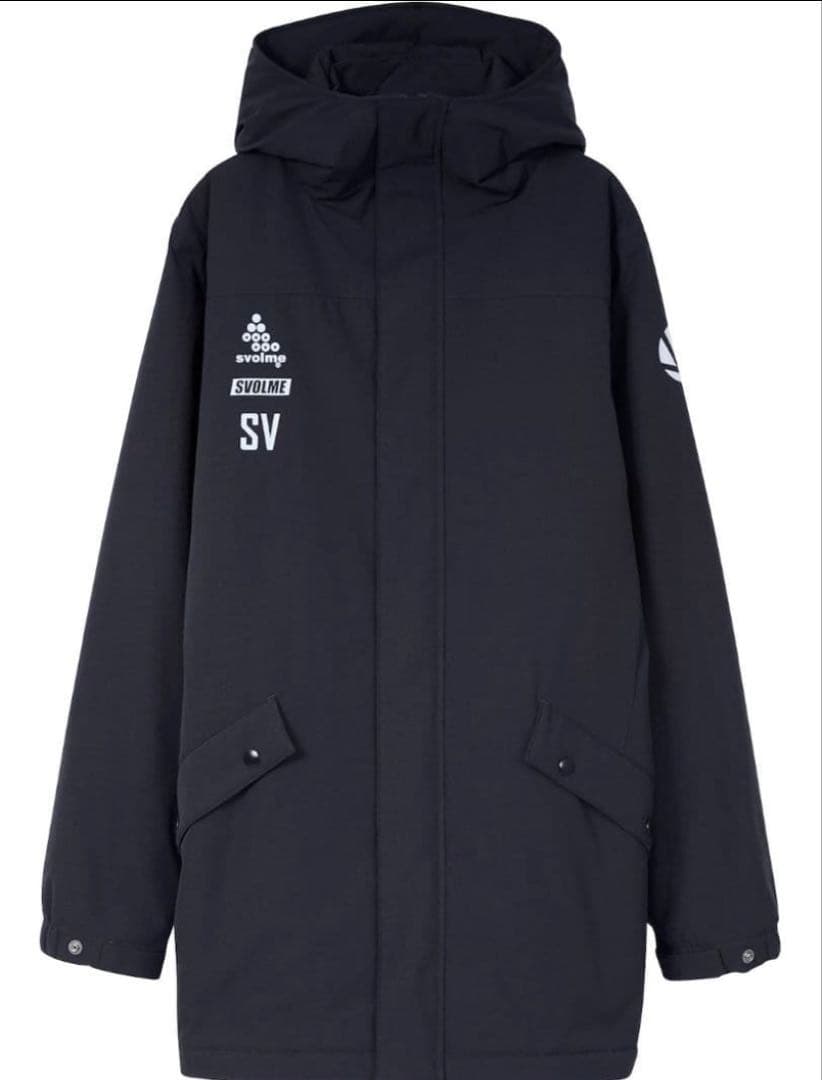 新品スボルメ発熱中綿ハーフコート　XL ネイビー