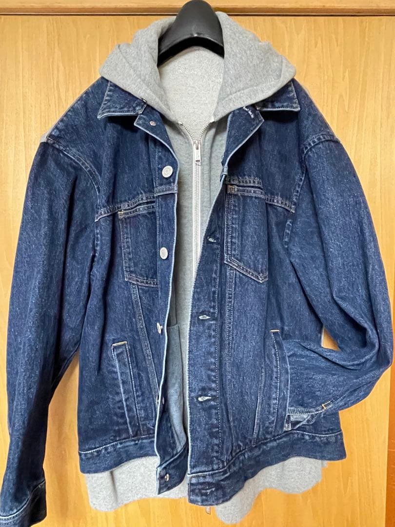 美品 undercover パーカードッキングデニムジャケット
