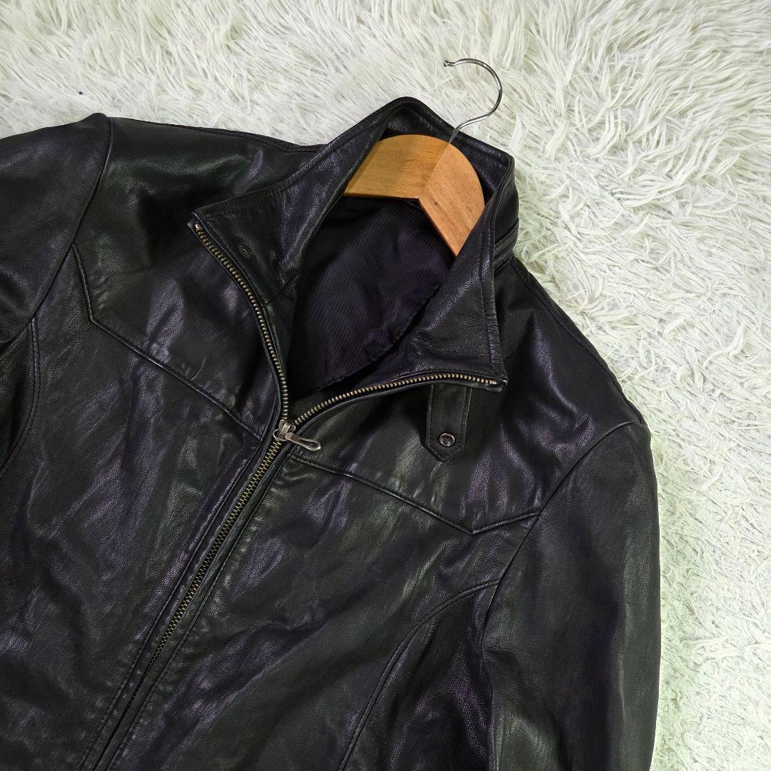 美品 5351POURLESHOMMES ライダースジャケット 羊革 サイズM