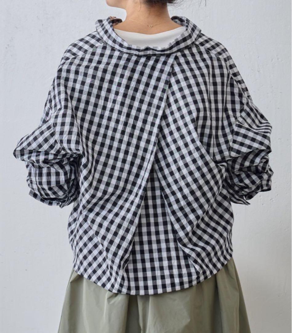 【23SS美品】BEARDSLEY ギンガムワッシャーオーバーシャツ チェック