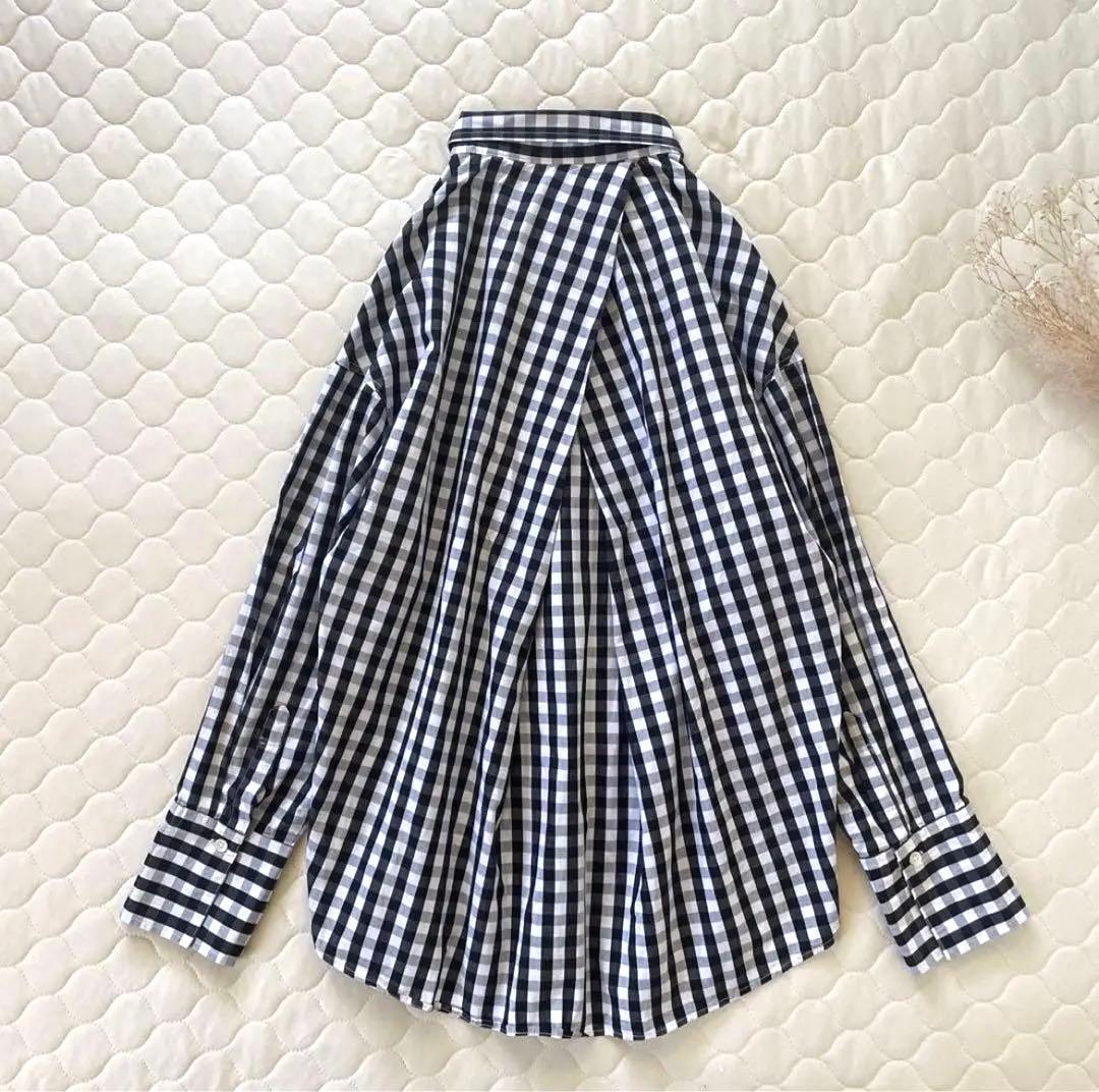 【23SS美品】BEARDSLEY ギンガムワッシャーオーバーシャツ チェック