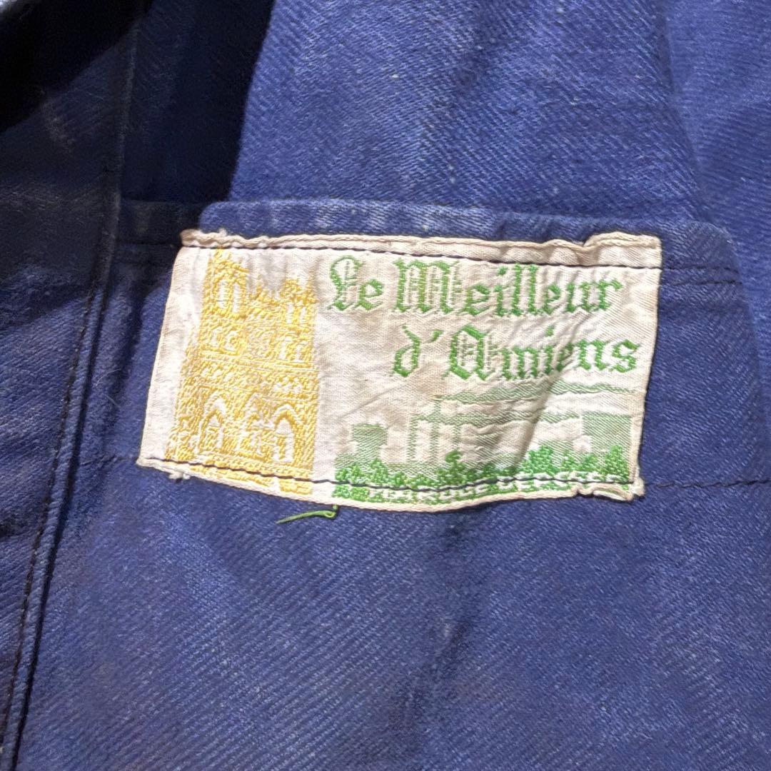 50s 芸術品‼️フレンチワークジャケット ペンキ ボロ