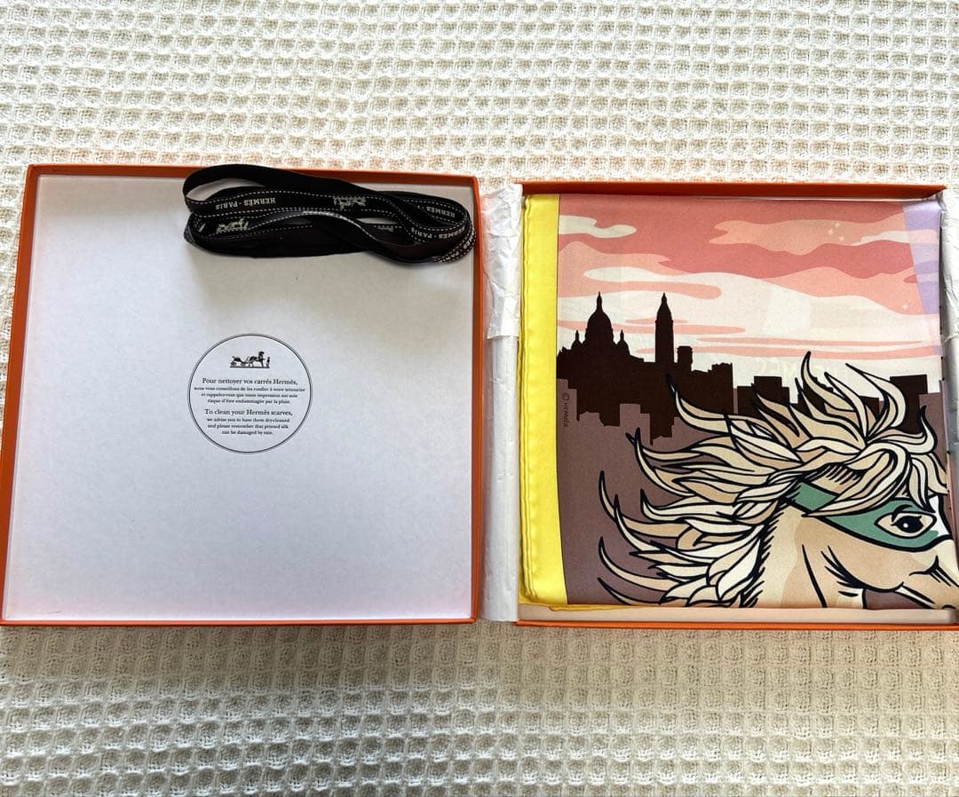 【極美品】HERMES エルメス カレ90 フォーブルでの スペースショッピング
