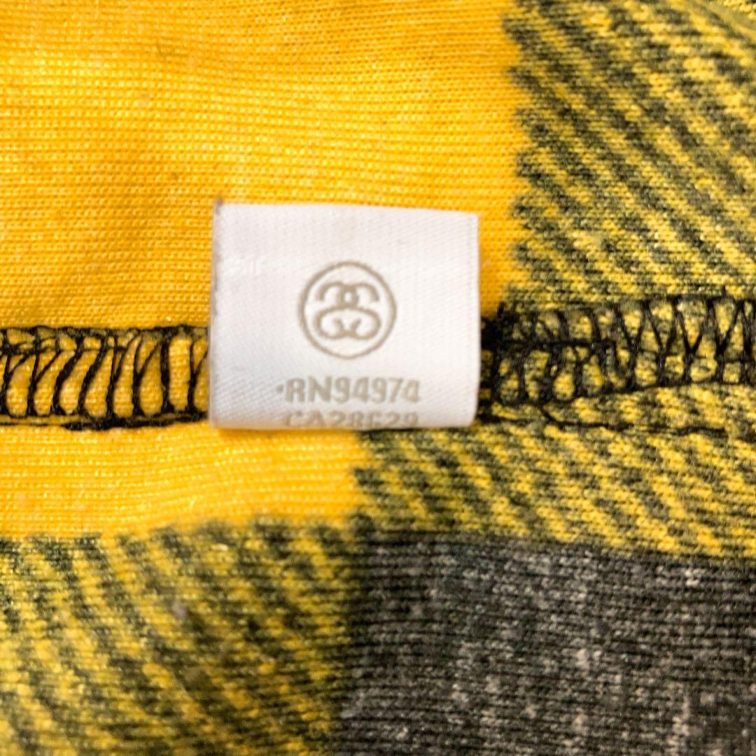 STUSSY ステューシー ジャケット チェック M イエロー 0711