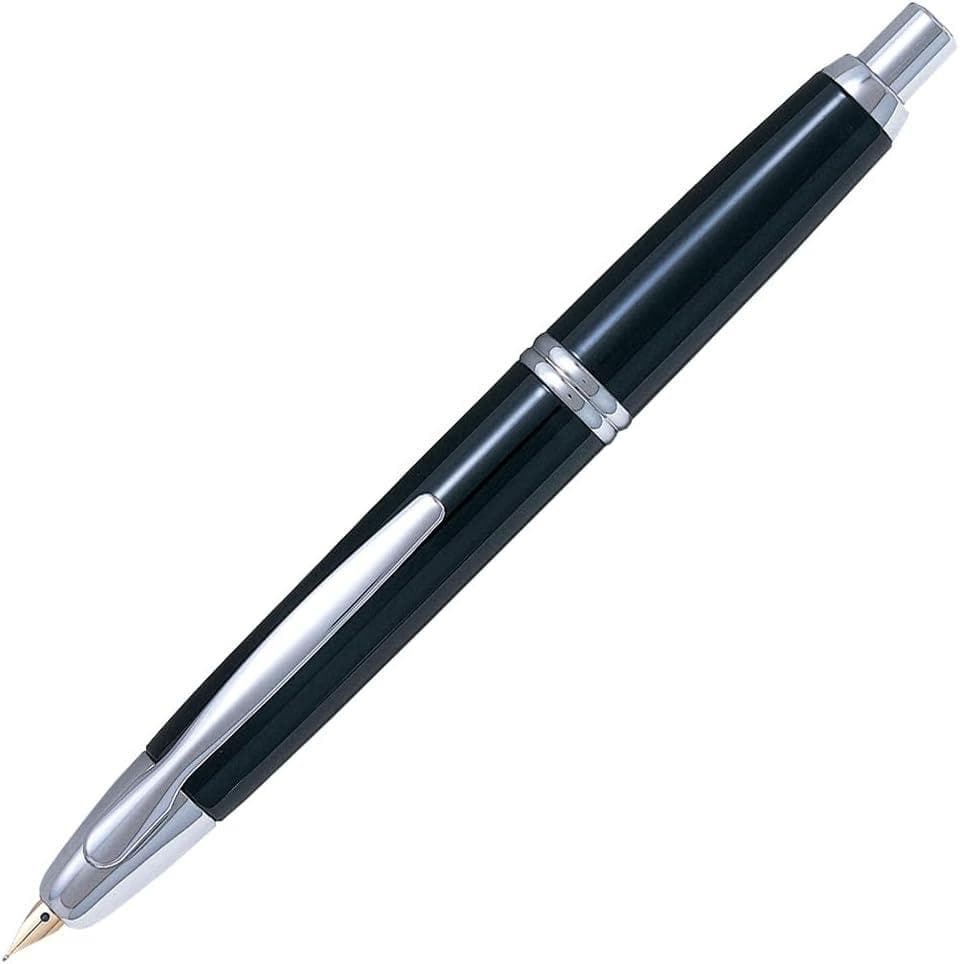 PILOT 万年筆 キャップレス B M ブラック FCN1MRBM
