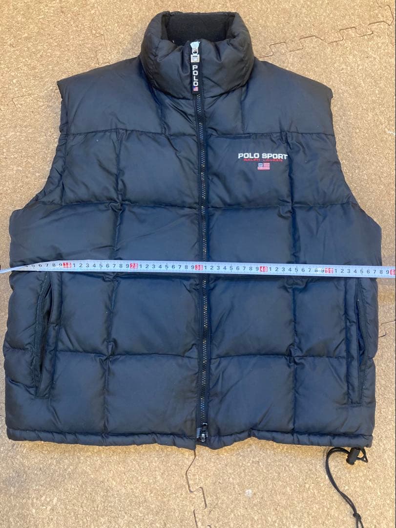Polo Sport ブラック ダウンベスト L