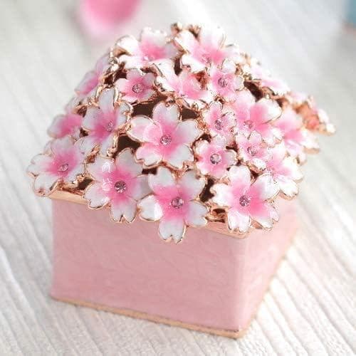 まあちゃん　ピィアース　桜満開（ピンク）と　幸せの鳥