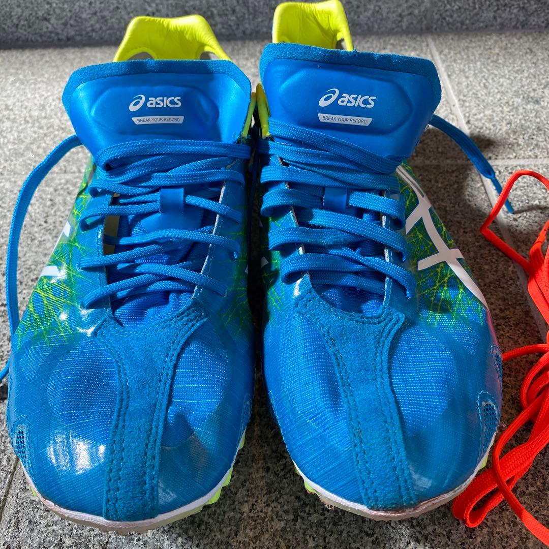 美品asicsアシックスガンラップ 陸上中長距離/3000障害スパイク27cm
