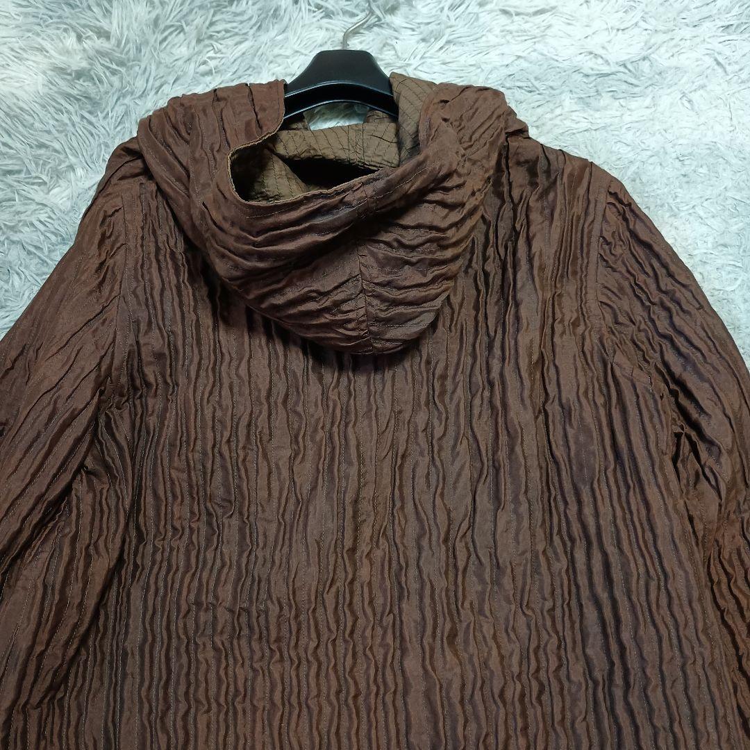 定価10万以上【沙羅 森羅万象】シルク100％ フードコート 凹凸加工 武藤守広