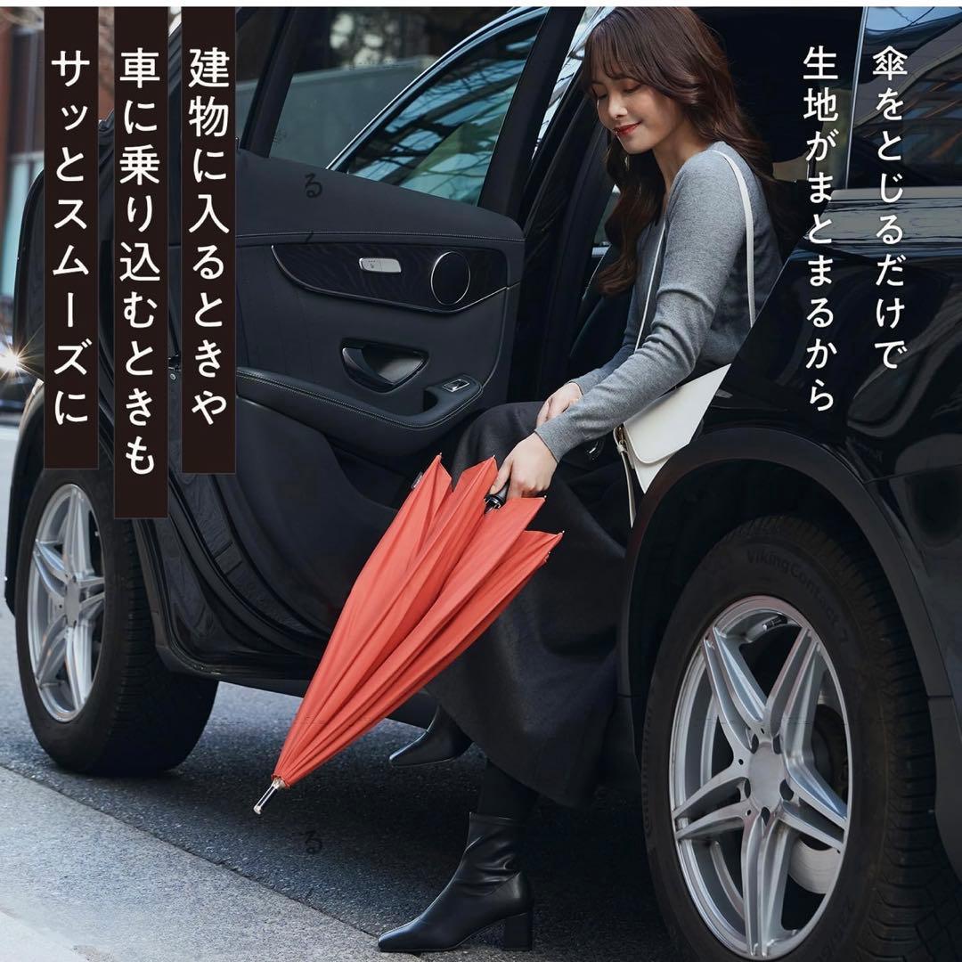 マーナ Shupattoアンブレラ Plus 58cm シュパット 傘　オレンジ
