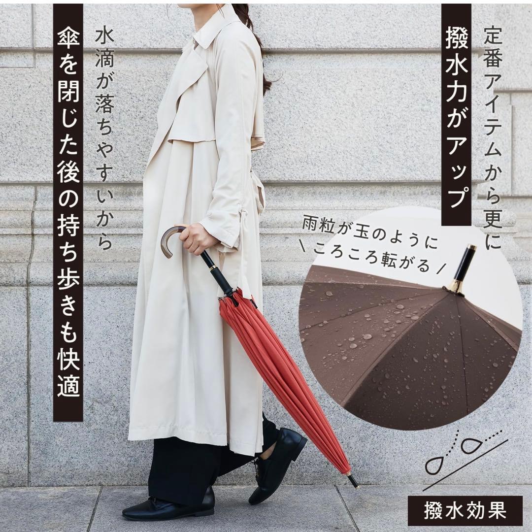 マーナ Shupattoアンブレラ Plus 58cm シュパット 傘　オレンジ