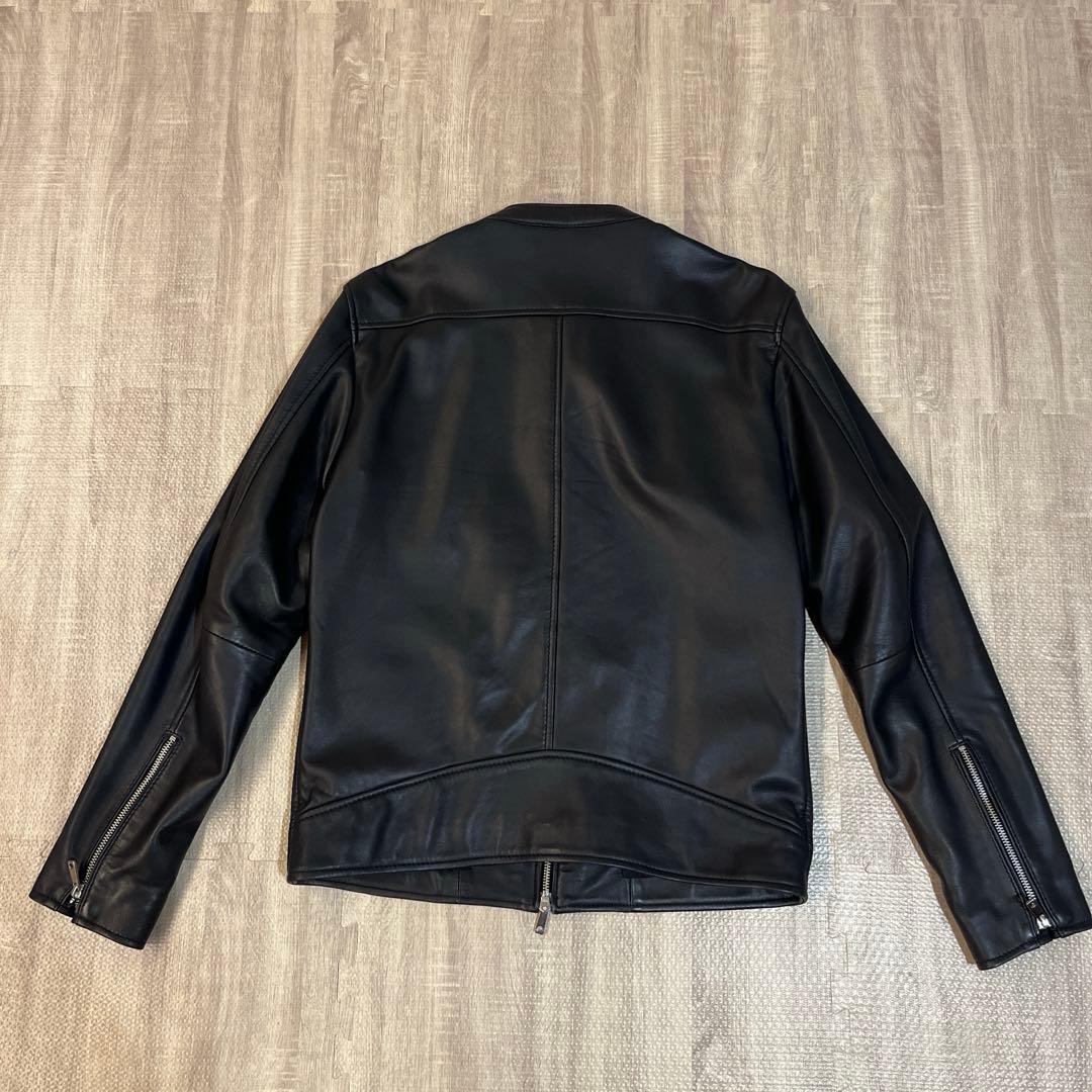 【極美品】UNITED TOKYO ラムレザー シングルライダース 3