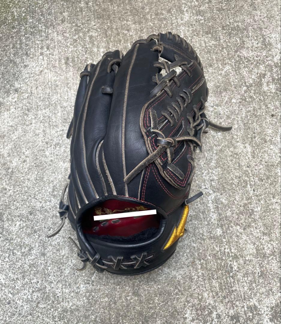 【商品値下げ中‼️一般硬式】ミズノプロオーダーグローブ　外野手用　刺繡入り