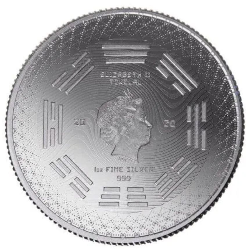 2020年発行トケラウ「均衡（イクイリブリアム）」1オンス銀貨