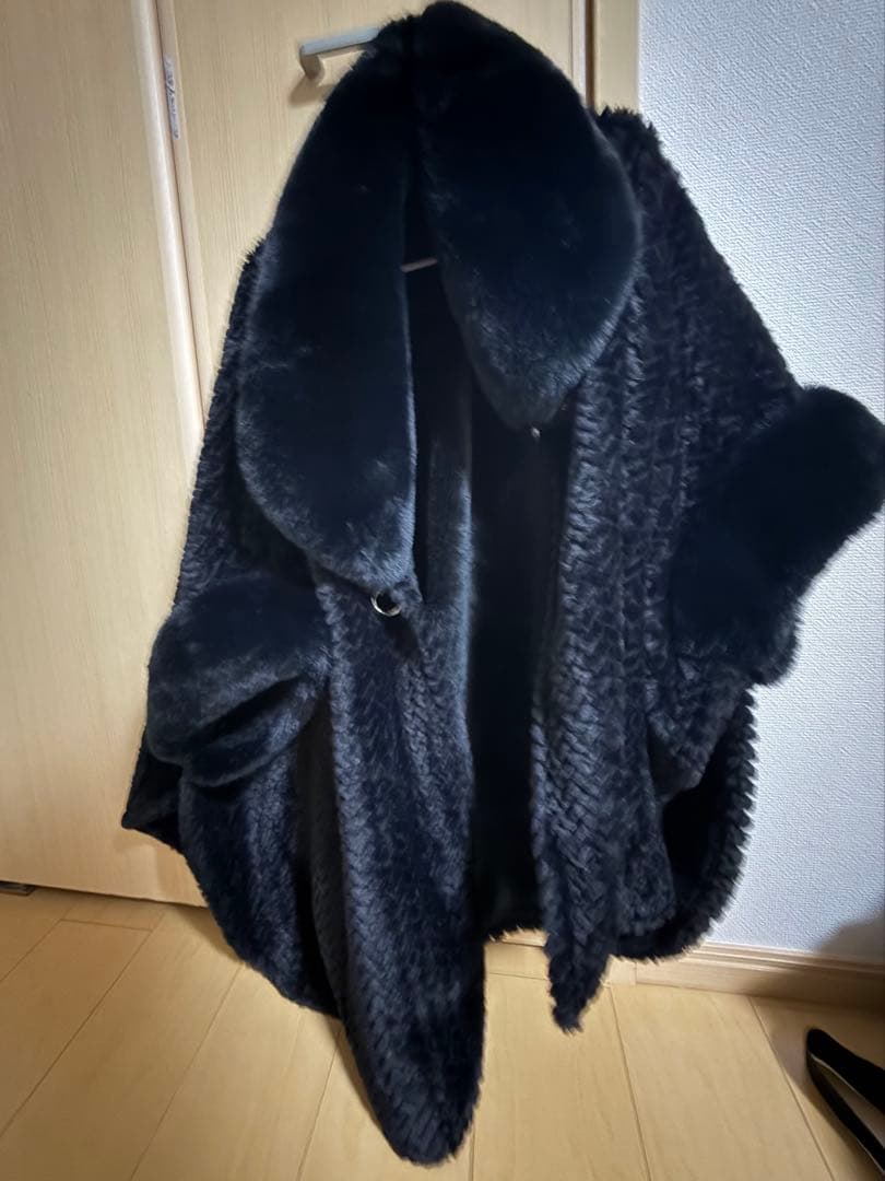 イシカワラボ ポンチョ 黒