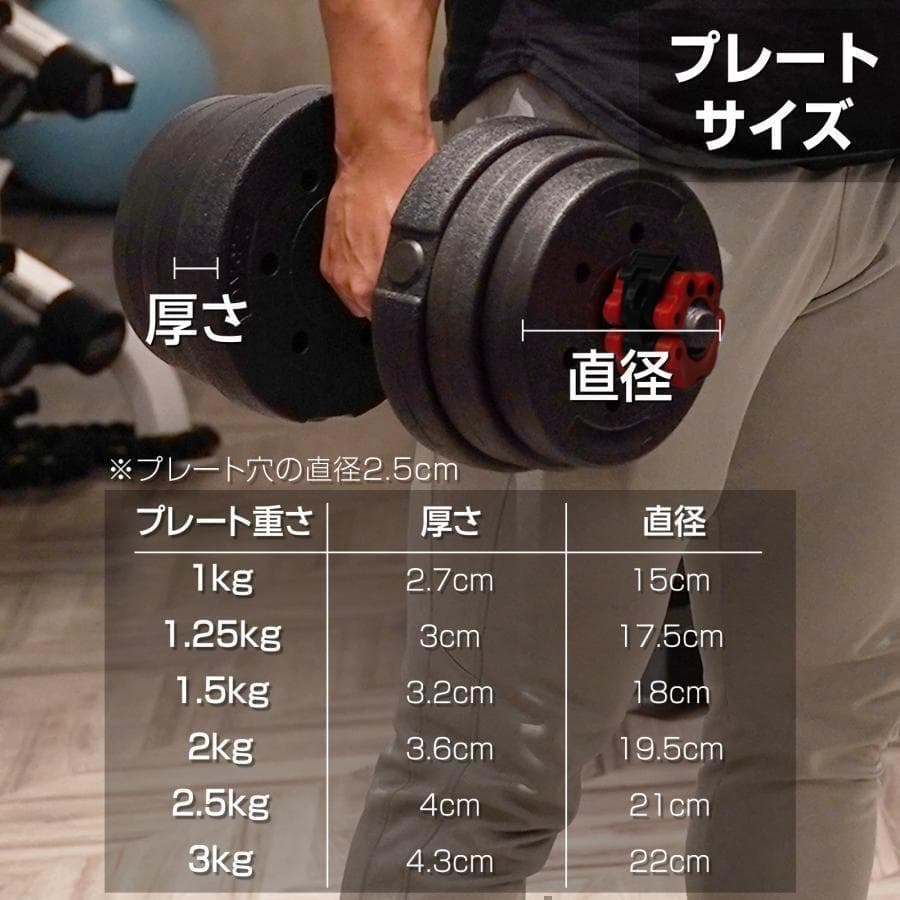新品＊ダンベル 可変式 20kg可変式ダンベル 40kg2512多機能2個セット