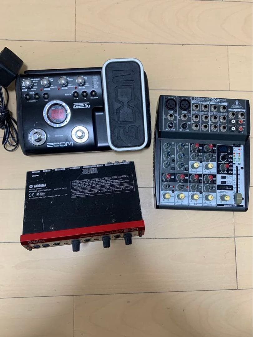 &中古ZOOM G2.1u/UW500/BEHRINGER XENYX 1002
