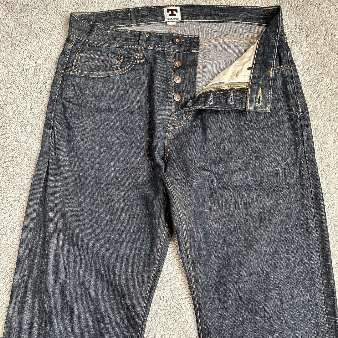 希少USA製 TELLASON ANKARA ストレートデニム 青耳 W32