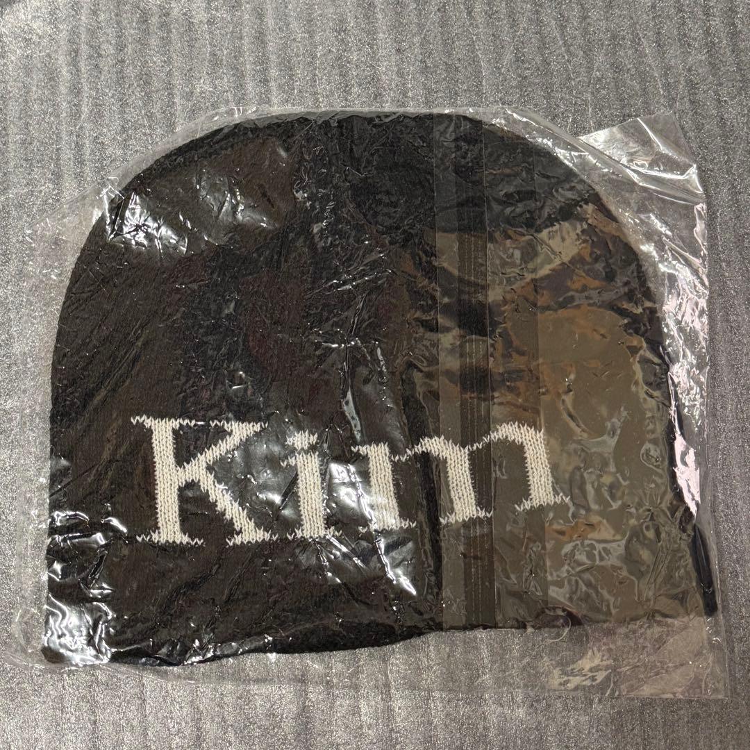 新品 Matin Kim ブラックニット帽 ビーニー