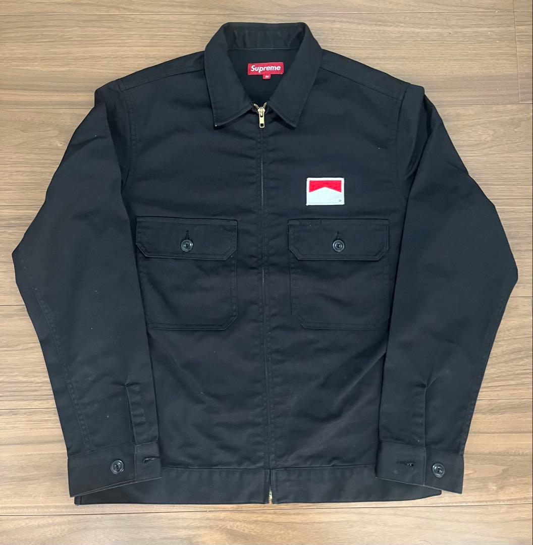 美品:Ｍ:Supreme Marlboro Work Jacket 黒