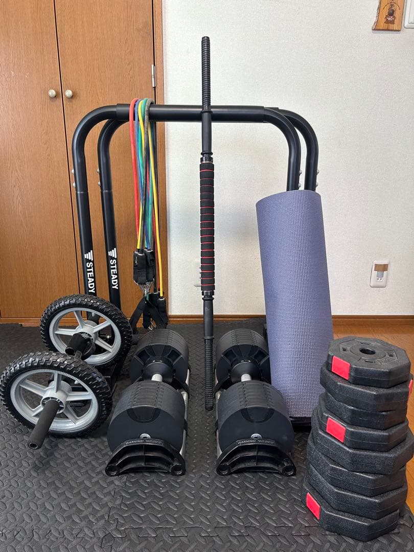 NUO 可変式ダンベル32kg ＋ 筋トレ器具セット（直接取引）