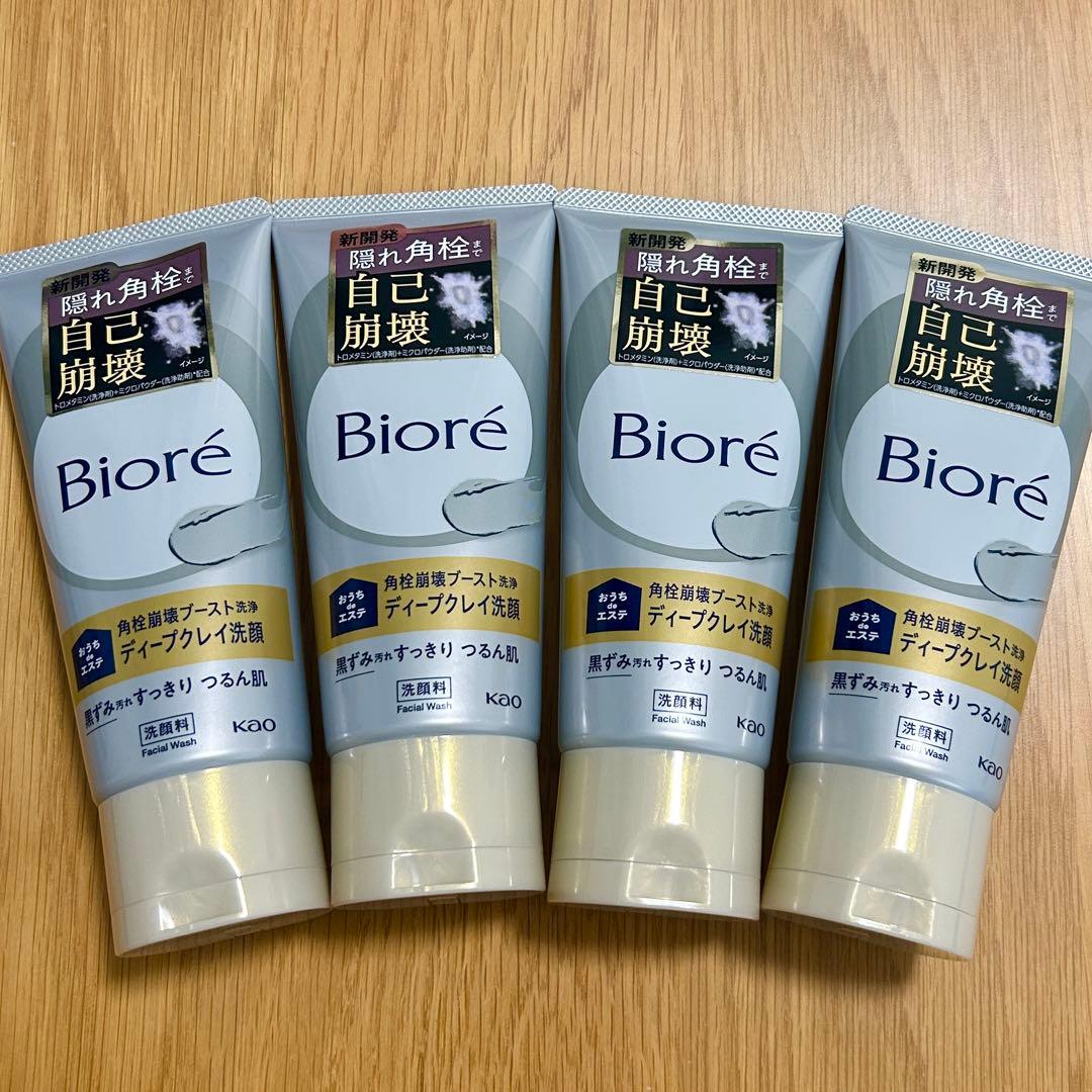 Biore ビオレ ディープクレイ洗顔 4本セット