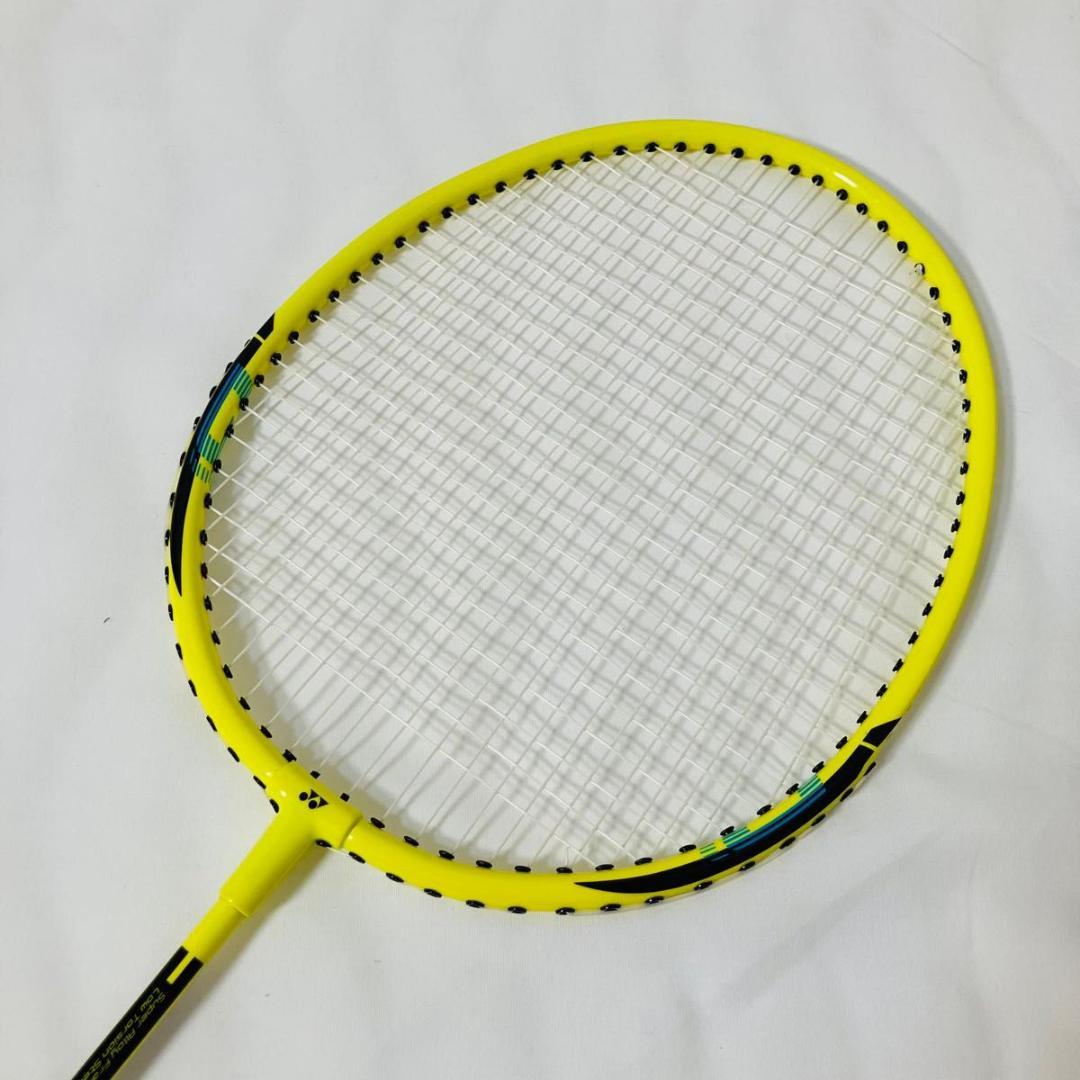 未使用 YONEX バドミントンラケット B-4000 2本セット イエロー