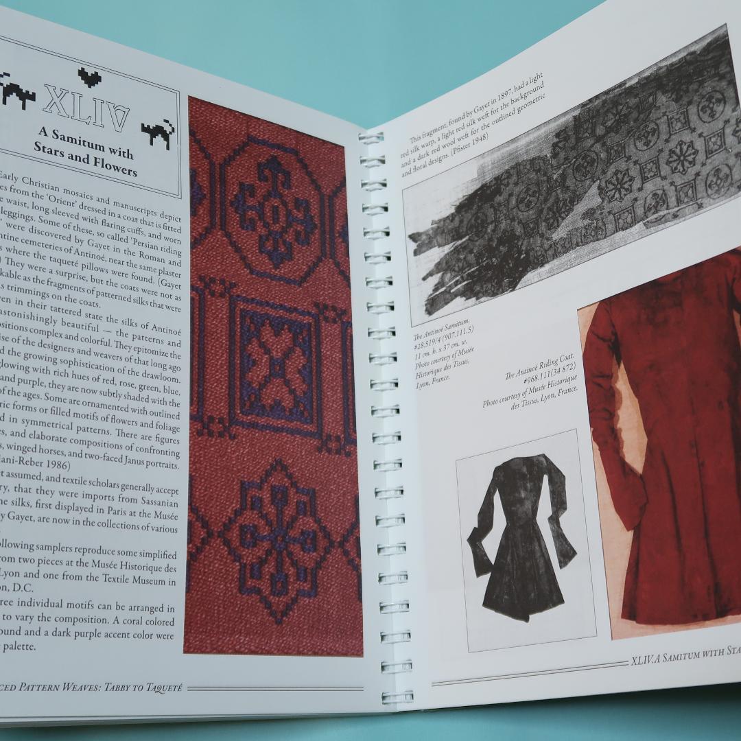 セール！Weft-Faced Pattern Weaves　織物技法の洋書　図案