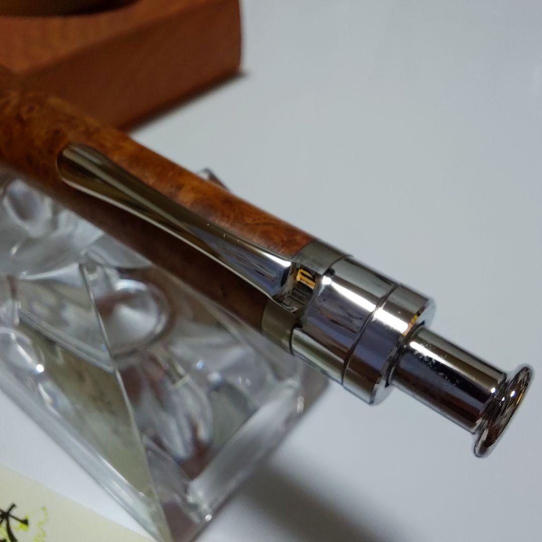 【超美品】上杢 工房楔 花梨こぶ杢 ルーチェペン ボールペン