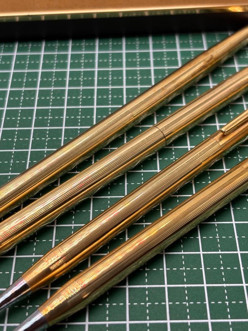 CROSS ボールペン 4本セット USA 金 ゴールド 箱付き
