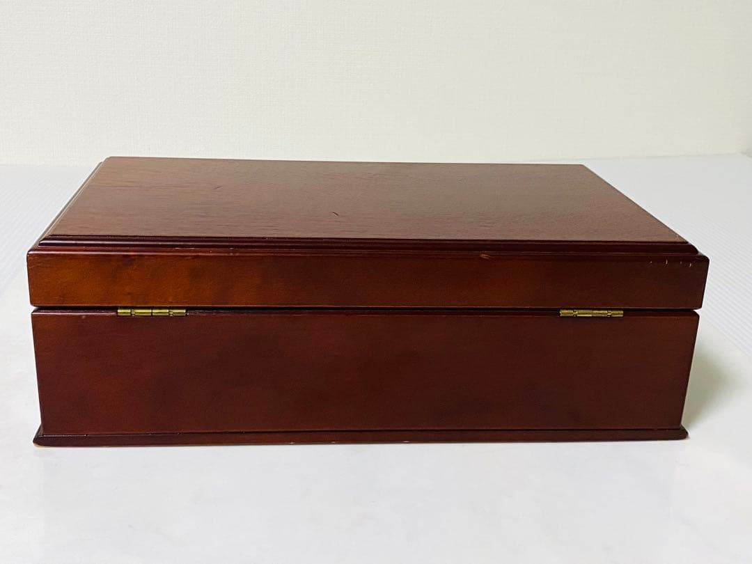 【 美品 】茶谷産業 全長31.2㎝ 大型二段オルゴール付 ジュエリーボックス