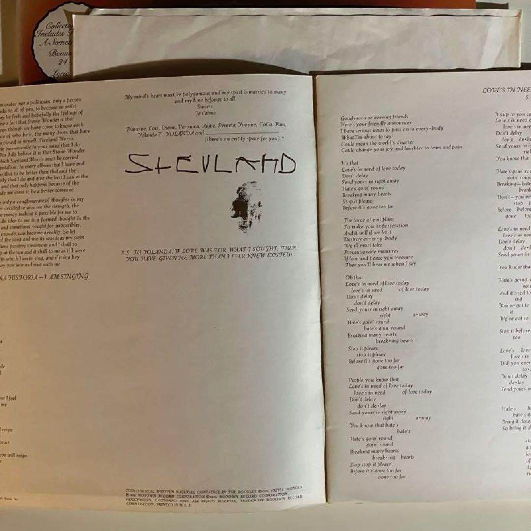 ￼US盤 Stevie Wonder/Songs InThe KeyOfLife