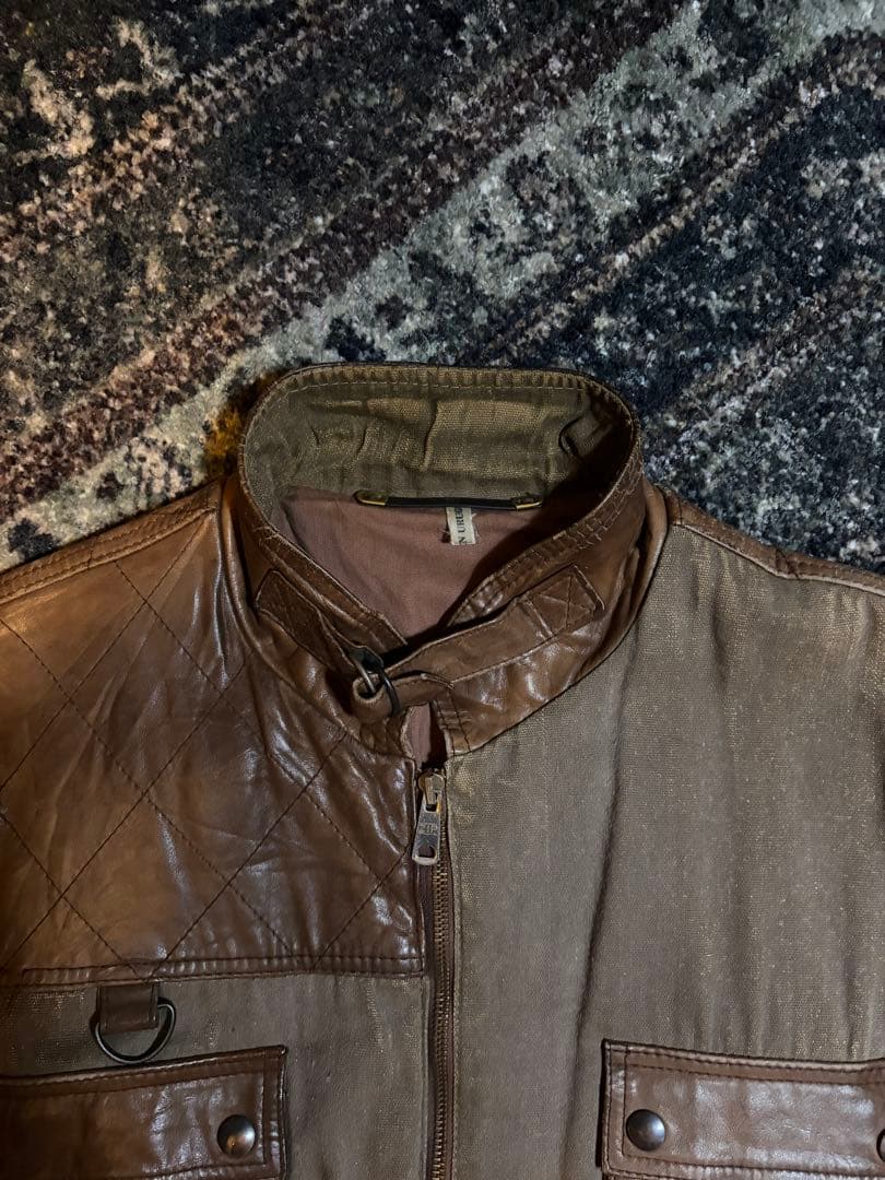 古着 70s~80s ハンティングレザージャケット ユーロヴィンテージ C&A