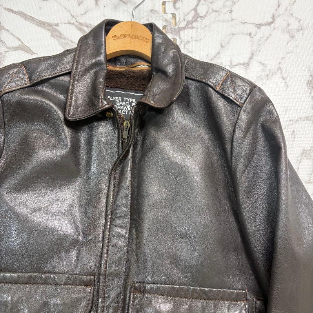 ユ*ン様 希少モデル✨ schott レザージャケット ボンバー A-2 ライナ