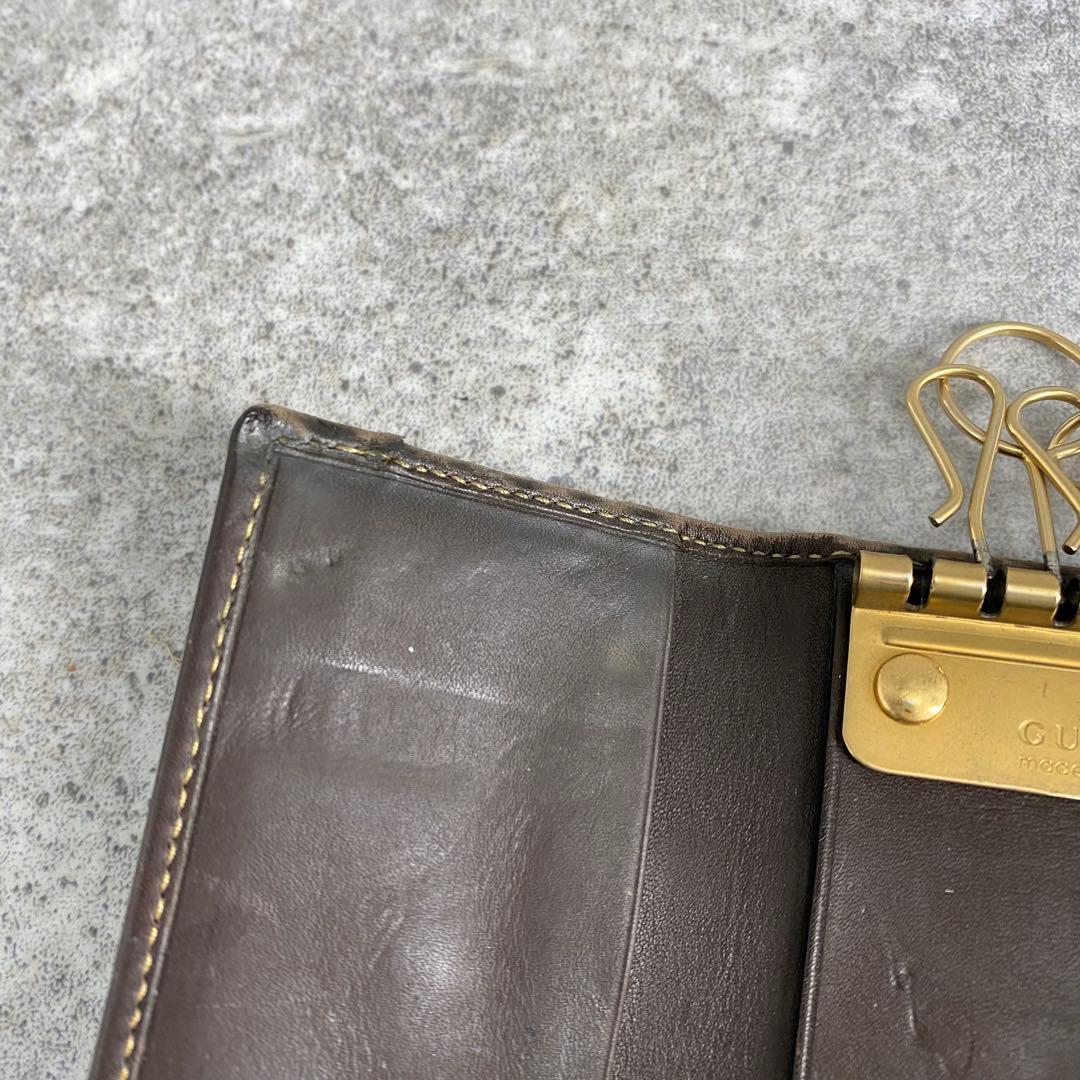小物 GUCCI Studded Leather Key Case