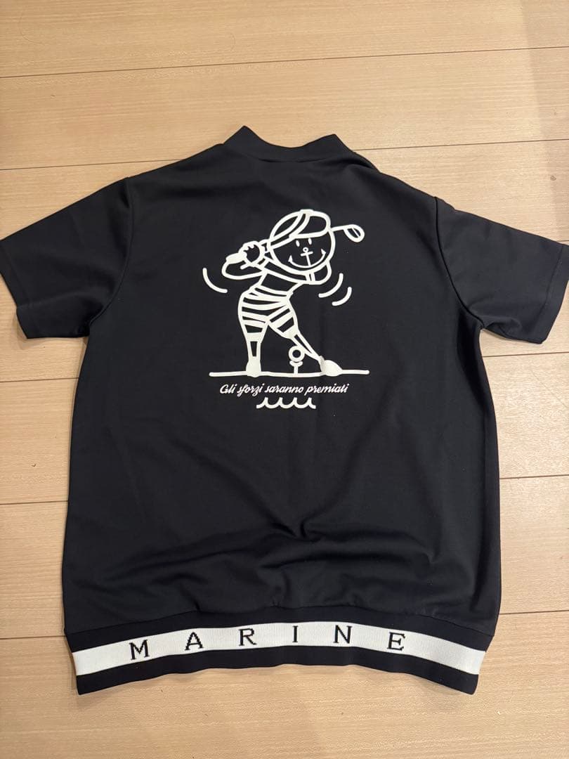 （最終値下）muta ゴルフシャツ サイズ5 黒 MARINE