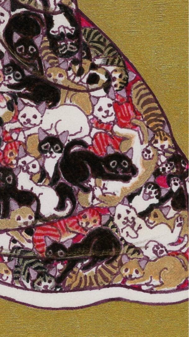 見返り猫美人　Cat Beauty looking back