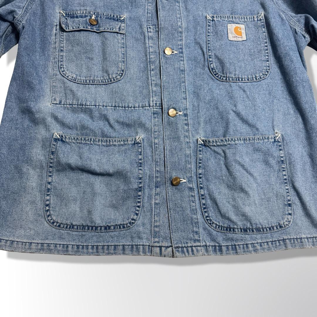 希少 80s-90s カーハート デニム チョアコート L相当 ヴィンテージ