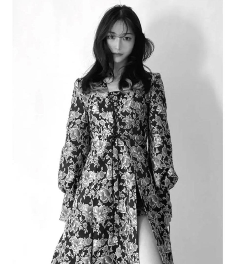 ワンピース melt the lady long jacquard dress
