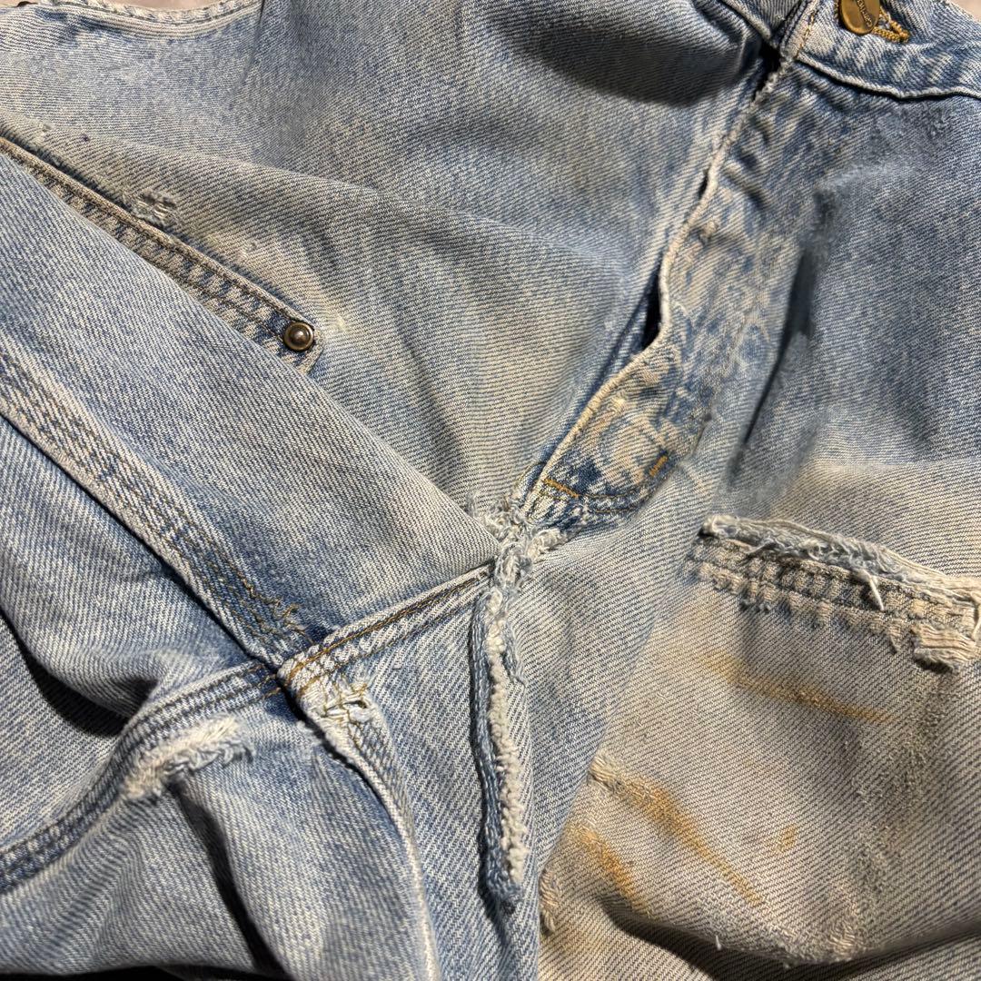 極上 カーハート carhartt ダブルニー　デニム　ペインターパンツ　襤褸