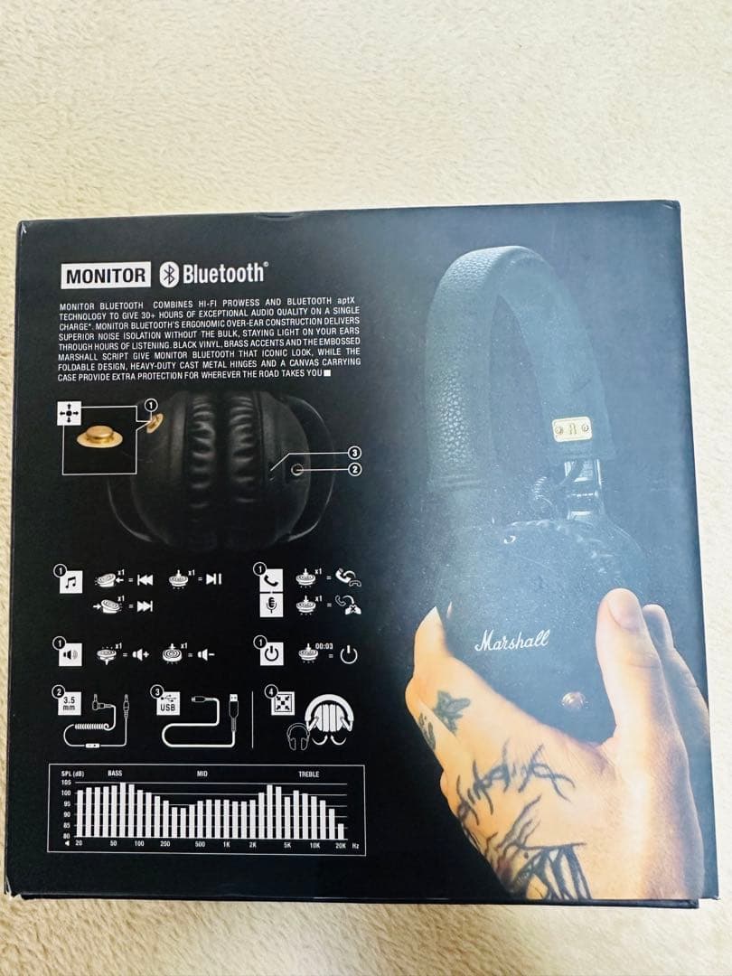 Marshall Monitor Bluetooth ヘッドフォン