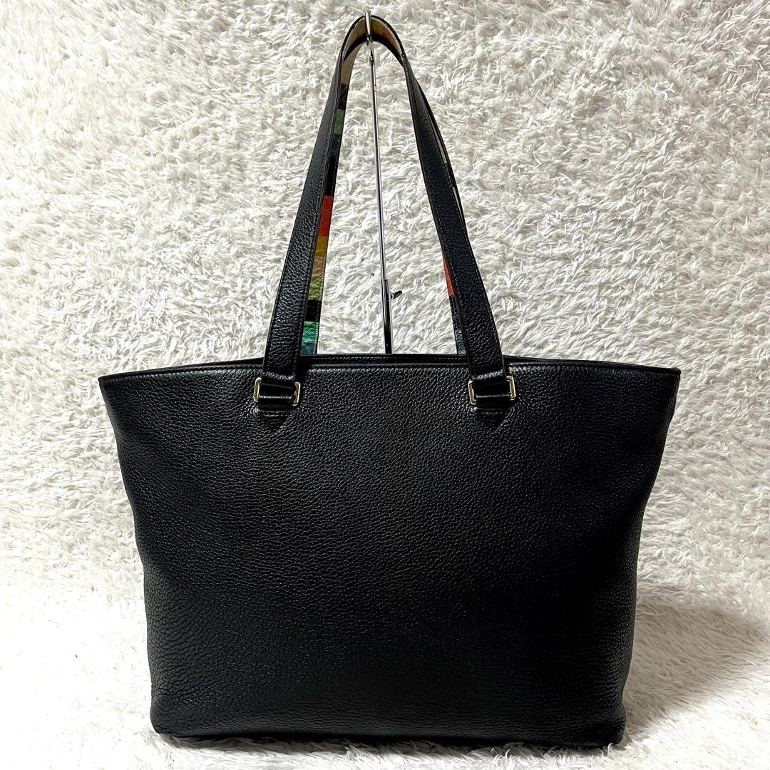 ✨入手困難✨ポールスミス トートバッグ オールレザー マルチストライプ A4可能