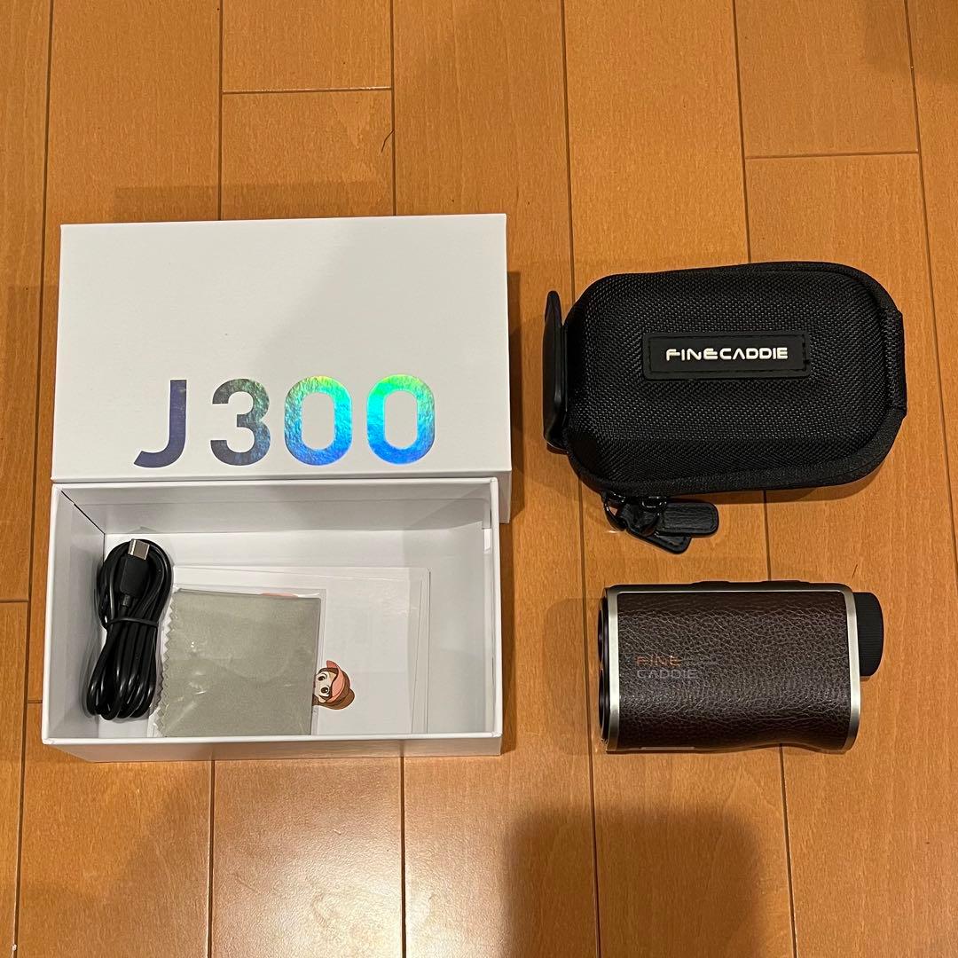 中古 FINE CADDIE レーザー距離計 ファインキャディ J300ブラウン