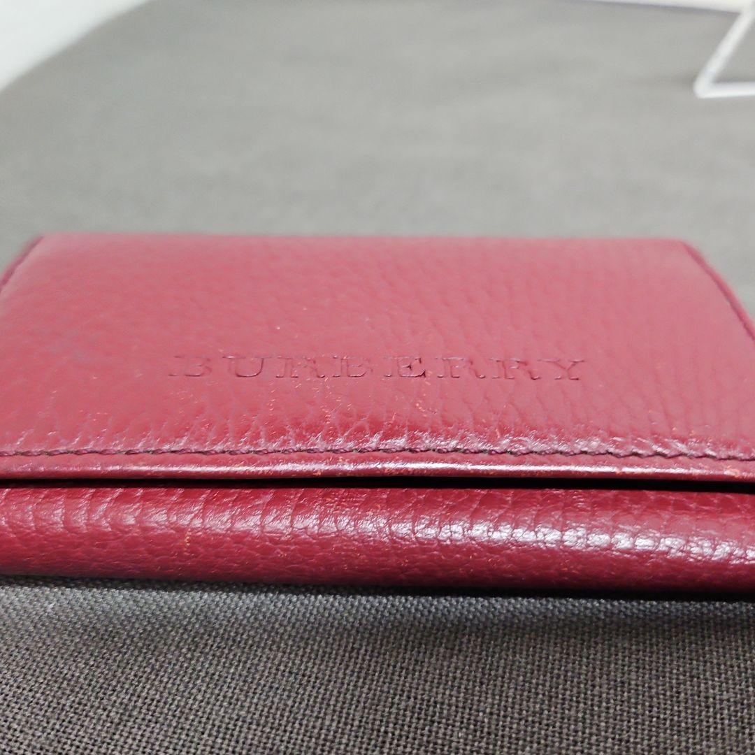 BURBERRY バーバリー キーケース ロゴ ボルドー レザー 4連