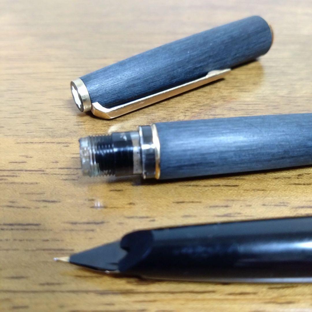 MONTBLANC モンブラン 220 万年筆 ペン先〈585刻印〉木目調